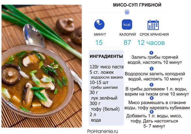 рецепт мисо супа