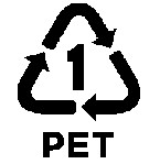 1 PETE/PET (polyethylene terephthalate)