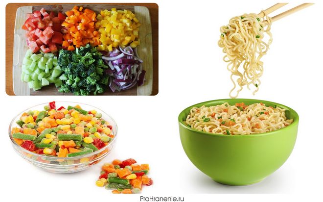 добавить овощи Несколько простых идей, как превратить лапшу в полезный ужин