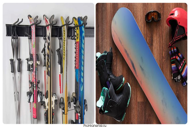 Место хранения имеет большое значение для сохранения сноубордов и лыж в идеальном состоянии в течение длительного периода простоя.