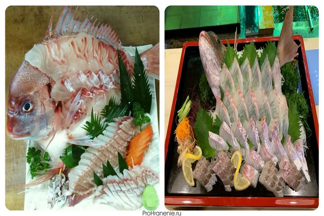 Икидзукури - японский способ употребления сырой живой рыбы